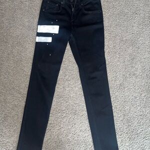 rag & bone Black Jeans with White Details